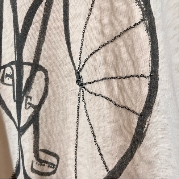 J. Crew Women’s Bicycle Graphic Tank Top Chain Detail on Spokes | XS - Picture 2 of 6